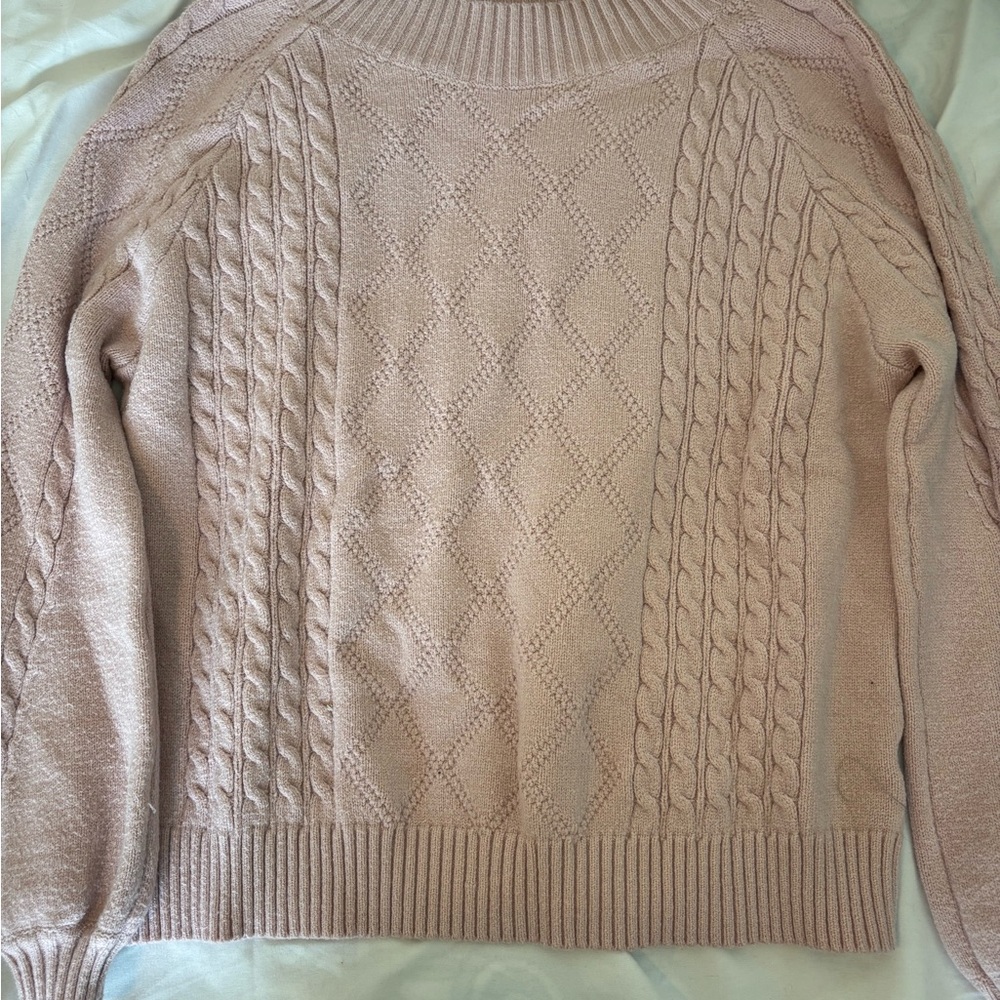 Miracle Pink Cable Knit Sweater